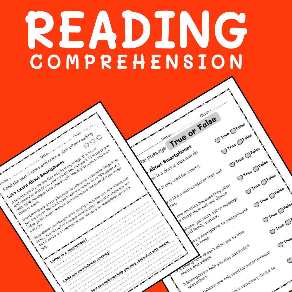 Nonfiction Reading Comprehension Worksheets for Grade 2 Children