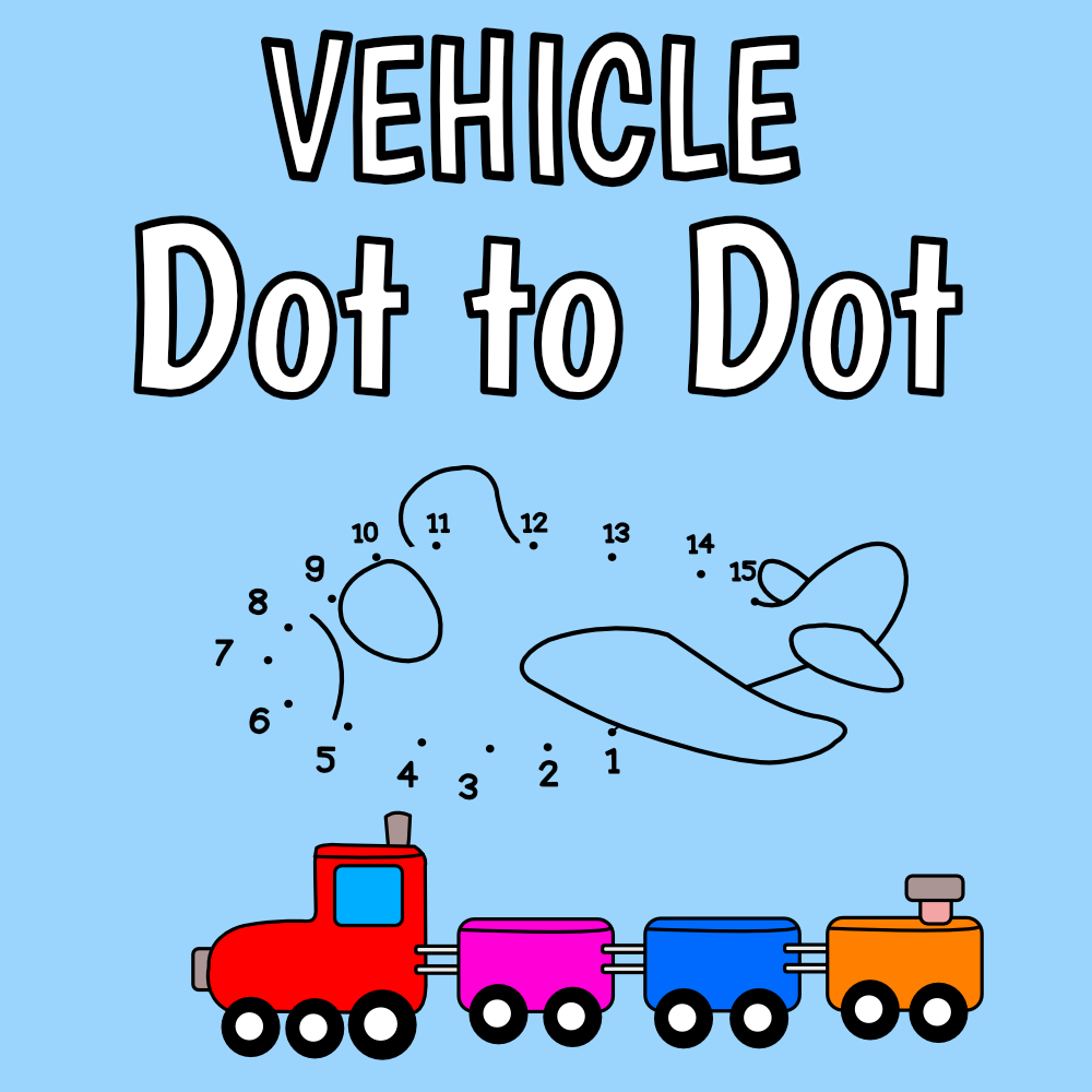 Count and Connect: Vehicle Dot-to-Dot Fun for Young Learners