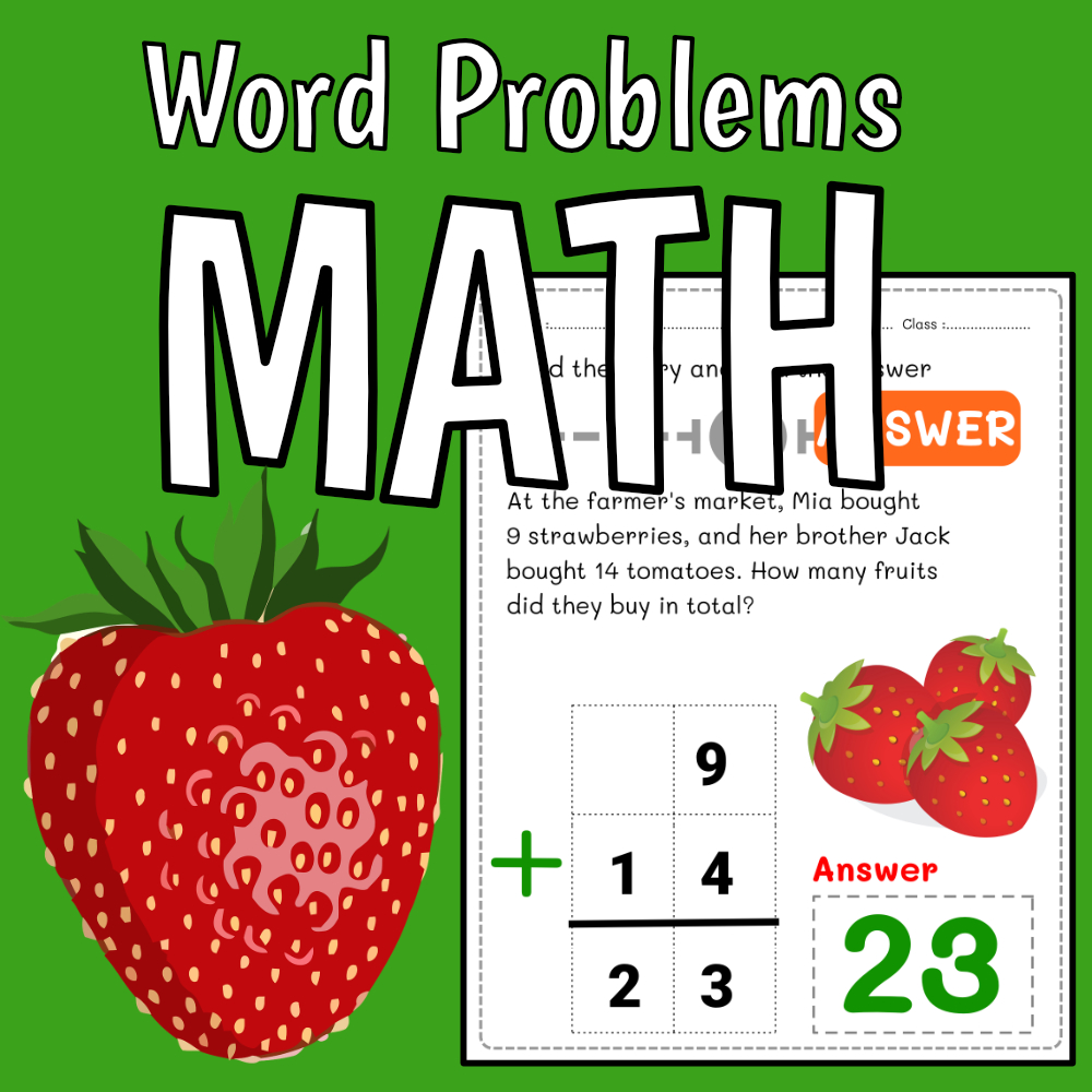 Grade 2 Addition Word Problems Worksheets - Develop Problem-Solving Skills